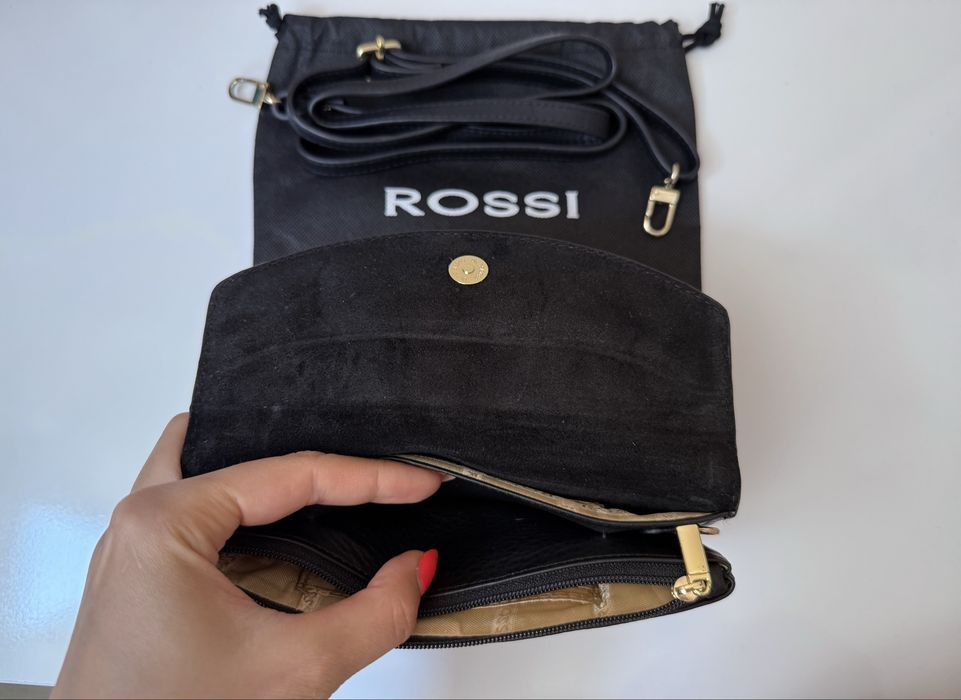 Дамска кокетна чанта Rossi - естествена кожа