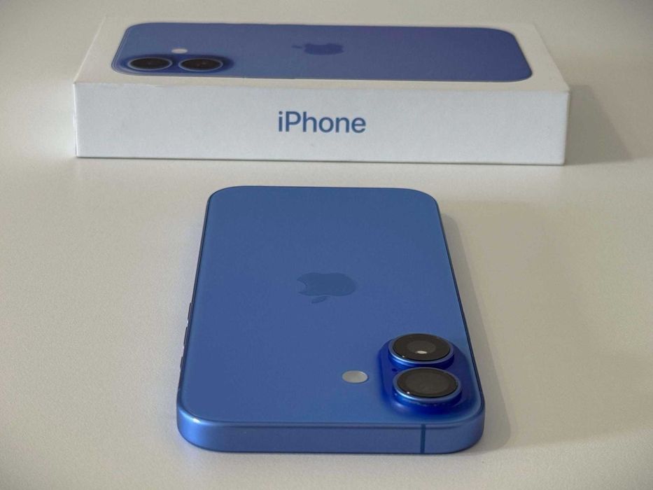 Бартер! Гаранция! iPhone 16 Ultramarine (Син) 92% Батерия.