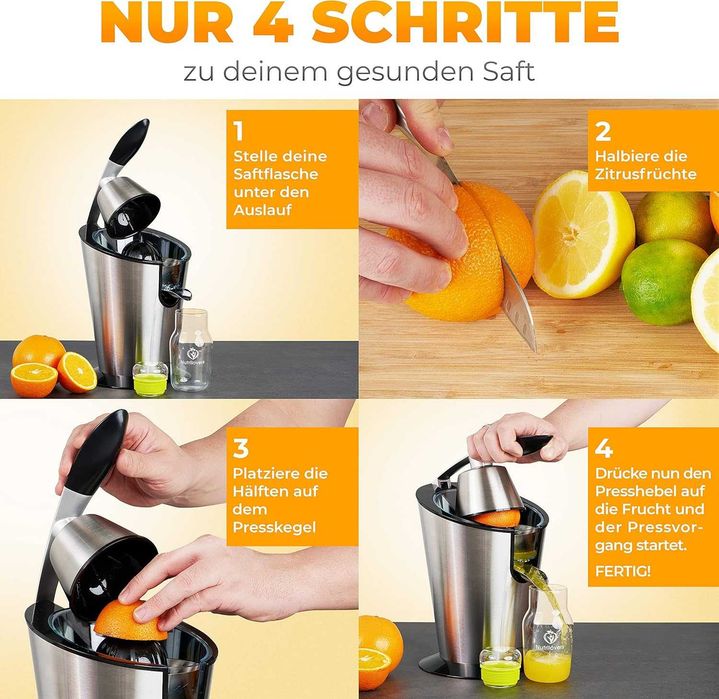 Електрическа цитрус преса Nutrilovers - НОВА