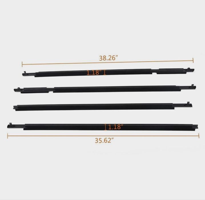 Уплотнители стёкол двери, молдинги (бархотка), уплотнительные накладки