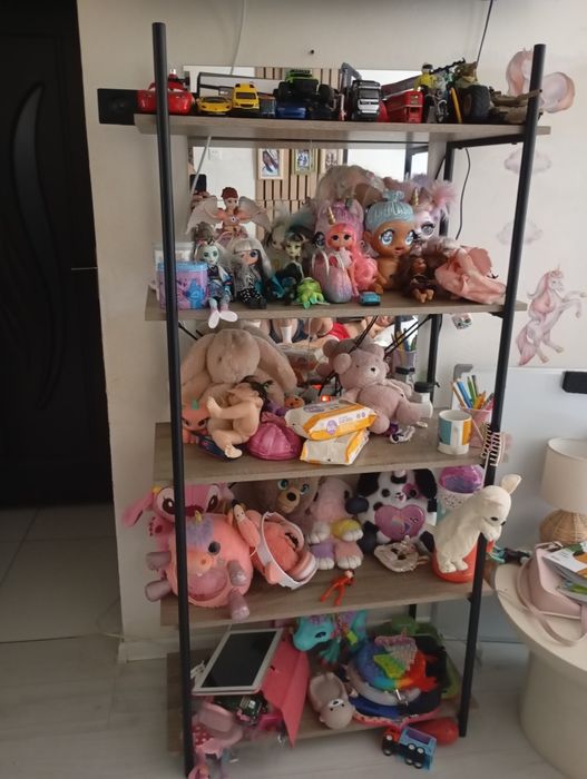 Vând raft din fier cu 5 polite