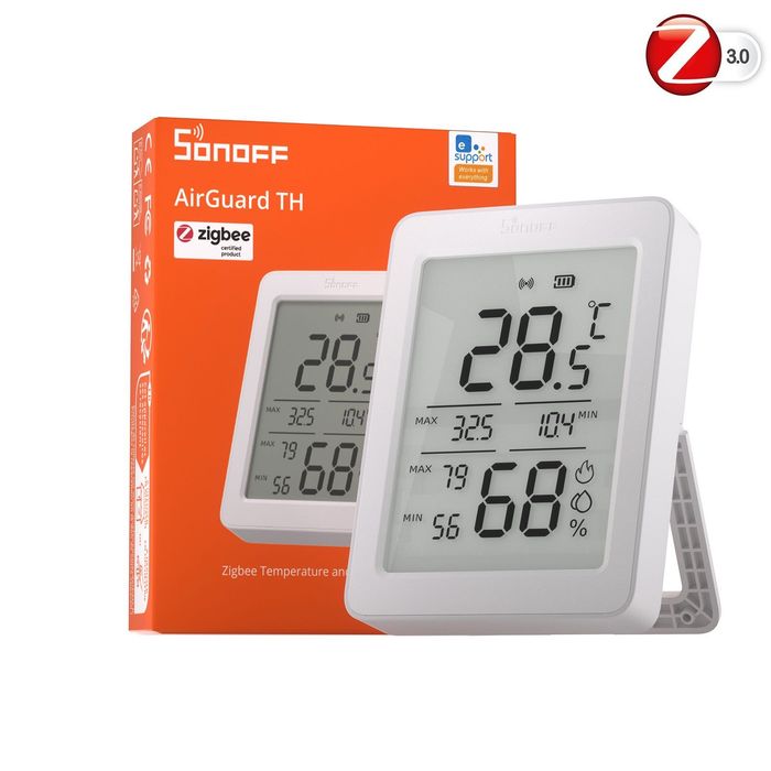 SONOFF AirGuard TH. Zigbee датчик температуры и влажности SNZB-02DR2