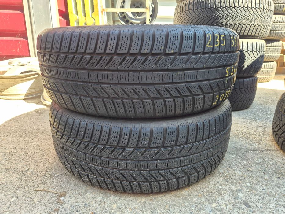 2 Anvelope M+S IARNA - 235/55/18 100H - Continental TS870P - CA NOI - DOT 2022 !