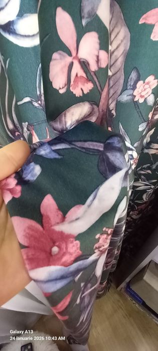 Draperie catifea verde