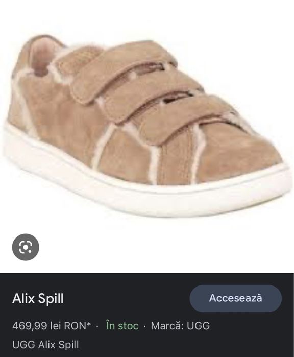 Vand UGG Alix Spill shoes 39 piele blana