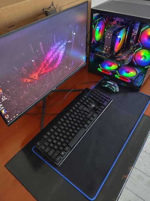 Мощный игровой компьютер Core i5 14400f, RTX5060 8Gb, ОЗУ 16Gb, SSD 1T