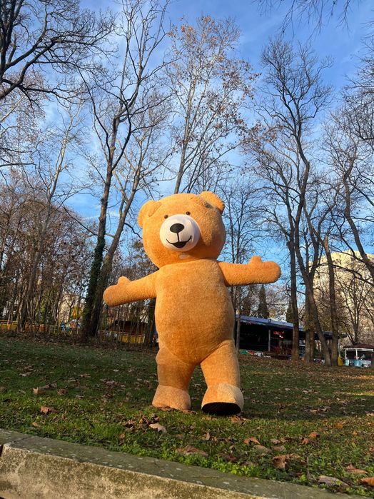 Костюм мечка с батерия .Нова