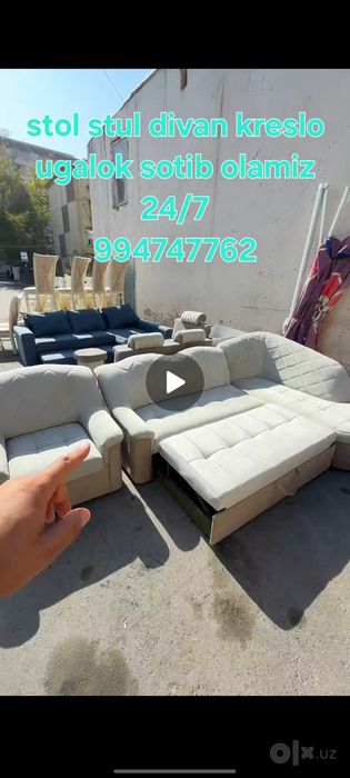 B/y mebel olamiz stol stul ugalok devan kreslo 24/7