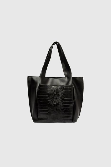 НОВО! ЛИКВИДАЦИЯ! Елегантна просторна дамска чанта с десен