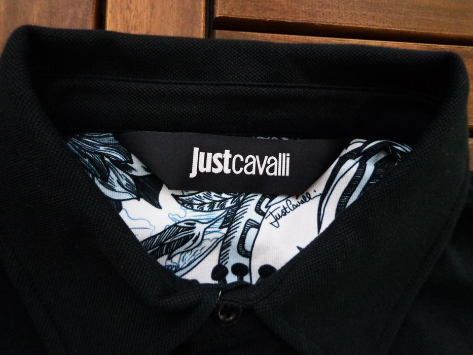 Мъжка поло тениска Just Cavalli logo Polo T-shirt размер L