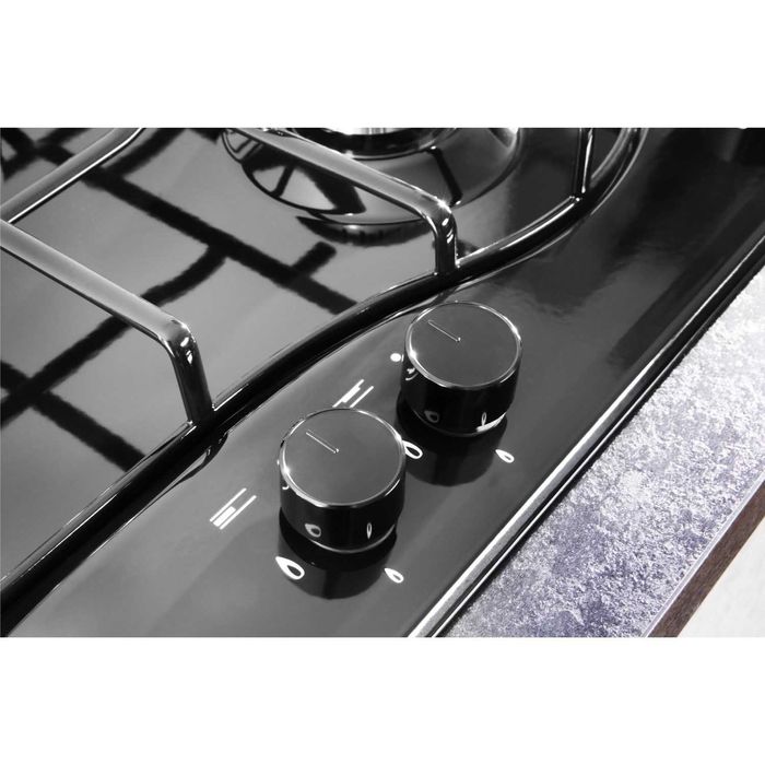 Нов! Газов плот/котлони за вграждане Hotpoint - черен