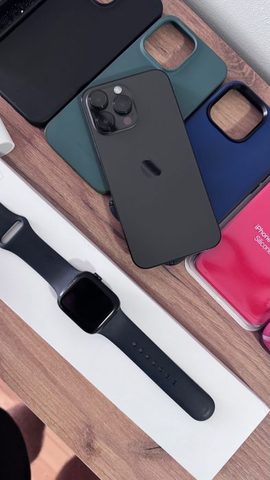 iPhone 14 Pro Max 256GB + Apple Watch S7 LTE + аксесоари
