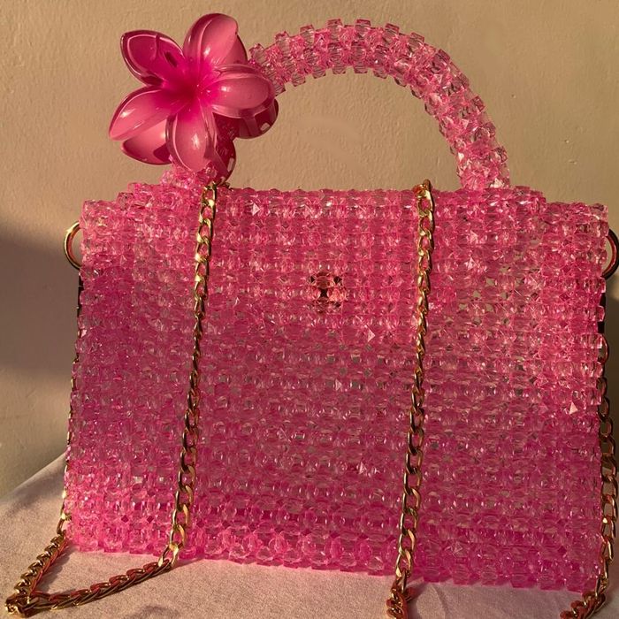 Розовая эстетичная сумка