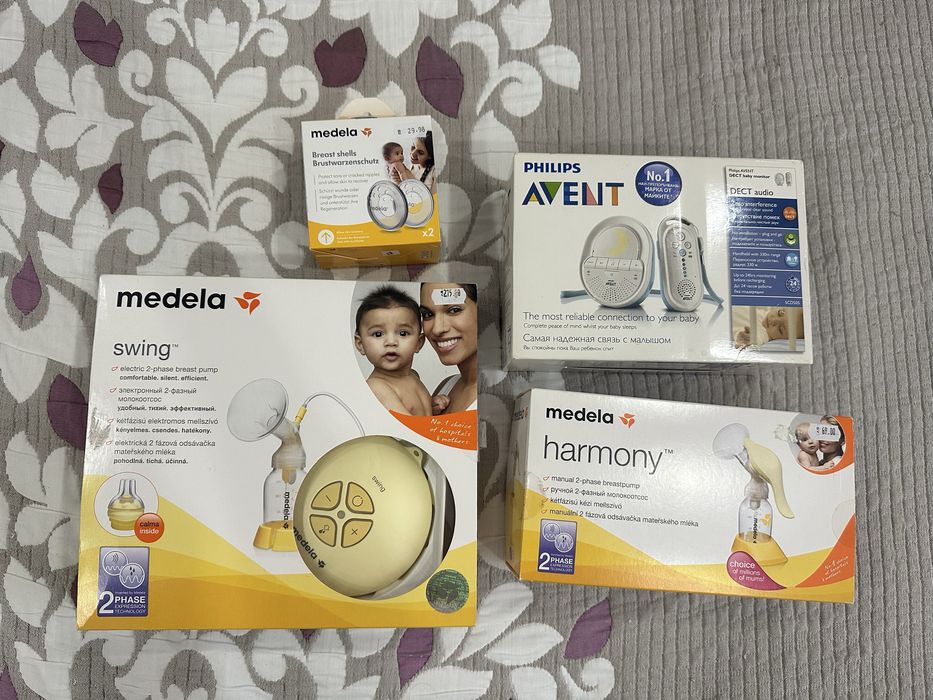 Помпа за кърмене Medela / Бебефон Philips Avent