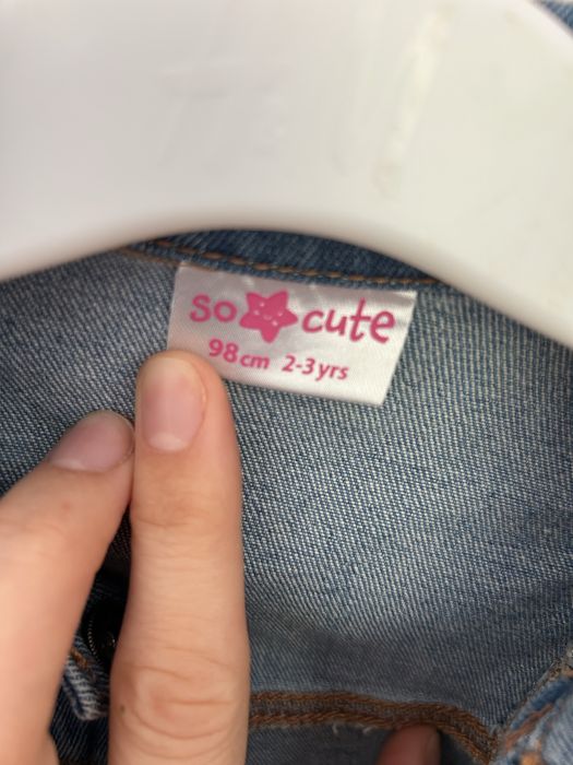 Geaca jeans  98 cm, 2-3 ani