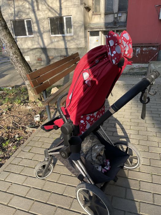 Намалена цена! Количка Cybex Priam Jeremy Scott Petticoat red dark