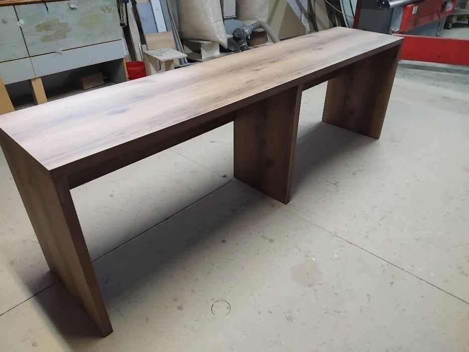 Masa birou masiv 204 cm lung,din material dublu  gros  36mm