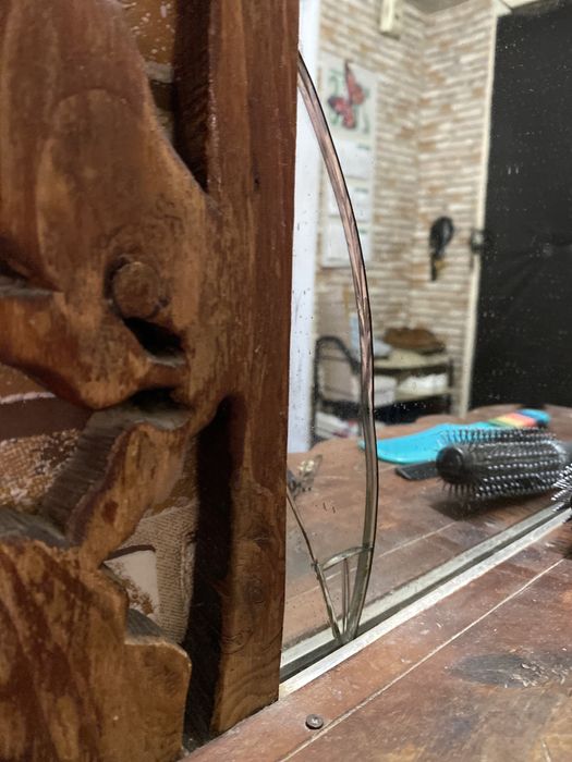 Зеркало деревянное