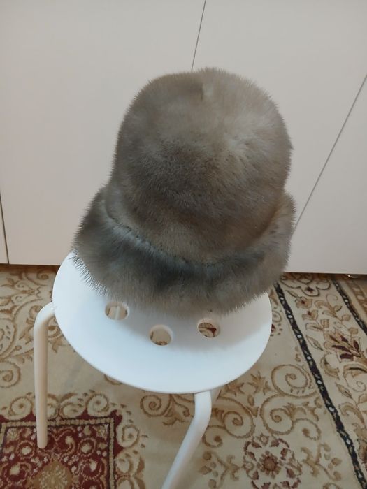 Шапка из натурального меха норки