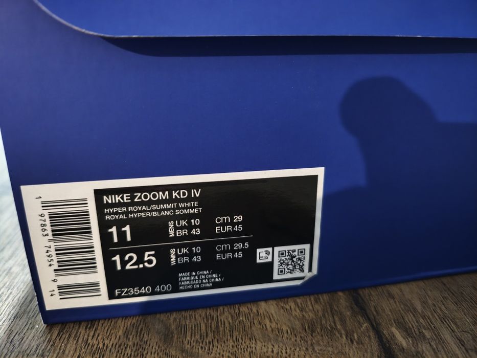 Nike Zoom KD 4  Номер 45