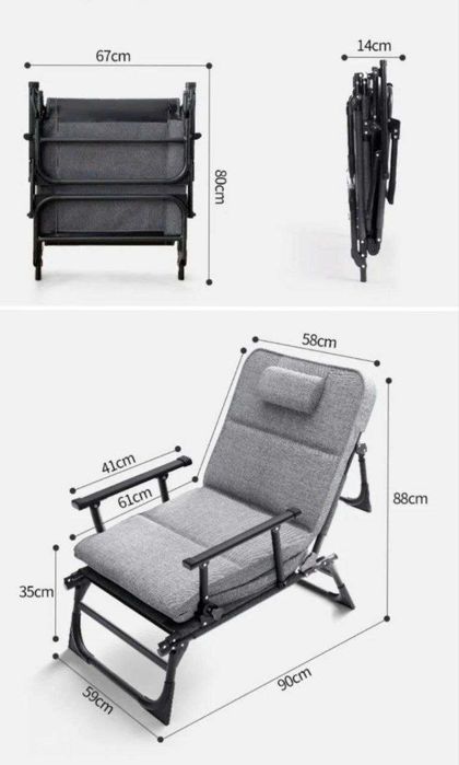 Новинка! Раскладушка кресло 2в1 / Yangi! Katlanuvchi stul 2si 1da