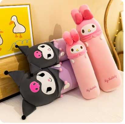Плюшена играчка възглавница Hello Kitty Kuromi, 55см, Кити играчка