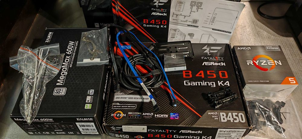 PC * Ryzen 5600G, 16GB, Saphire RX580 4G,  1TB NVME+480GB, ASRock B450