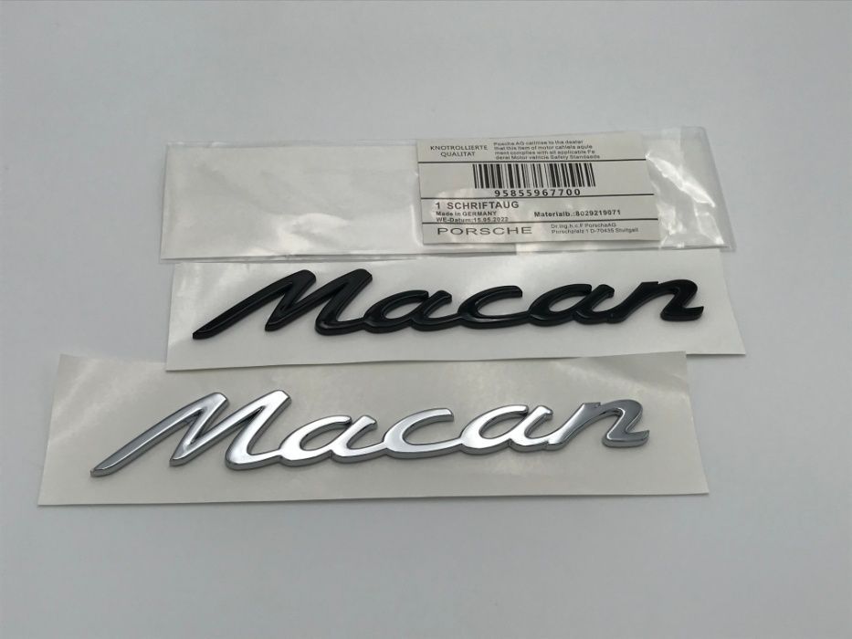 Emblema Porsche MACAN crom