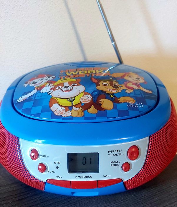 Radio CD Player eKids Paw Patrol (Patrula Cățelușilor) Stare Excelentă