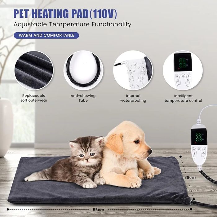 Инкубатор за кученца и котенца, домашни любимци с нагревателна подложка,