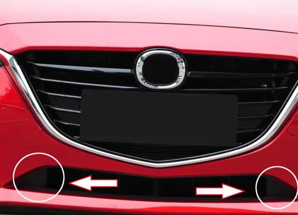 Триъгълни капачета за отворите в предната броня на Мазда 3 Mazda 3