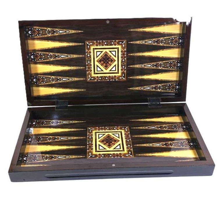 Joc 2 în 1 – Table și Șah din Lemn 49 x 25 x 7,5 cm Piese Table