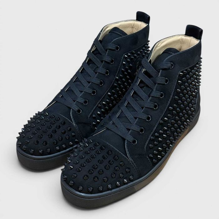 Christian Louboutin High Top Spike Sneakers – Negri – Mărimea 43