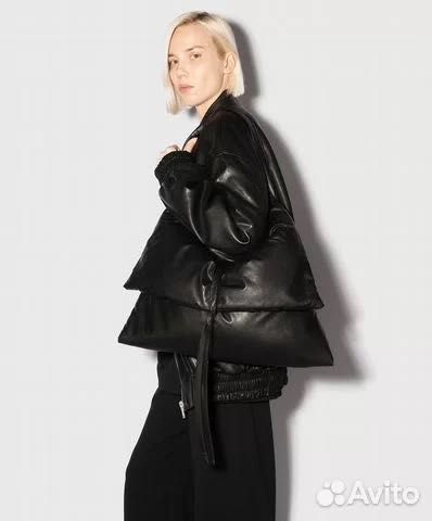 Сумка-батон Ushatava чёрная кожа оригинал — идеал!