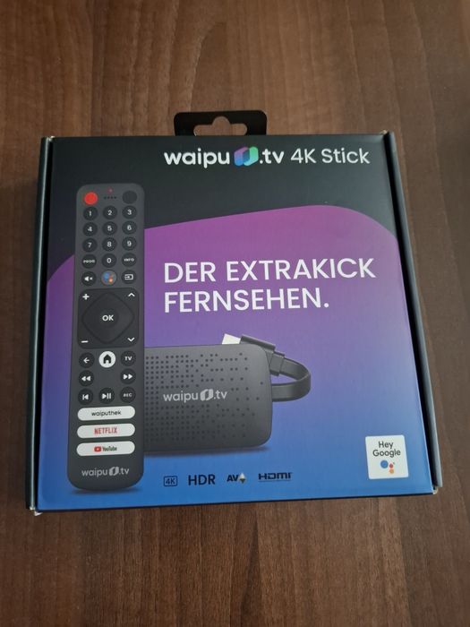 Stick 4K waipu.tv telecomandă cu acces rapid•HDMI•Wi-Fi