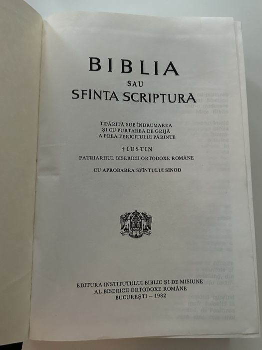 Biblia sau Sfînta Scriptura 1982