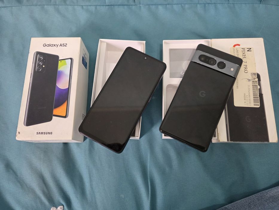 Samsung Galaxy A52 + Google Pixel 7 Pro 128GB