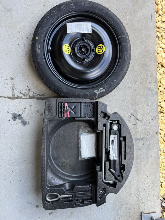 Kit roata rezerva si cric Mini COOPER R56 R55  R57 R50 R53