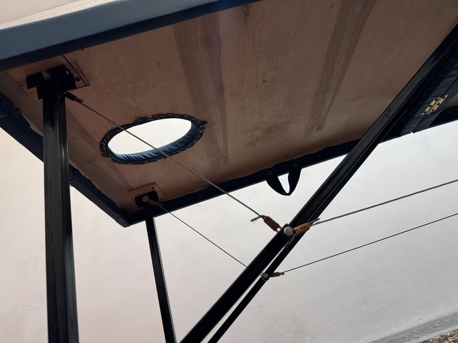 Массажный стол синий