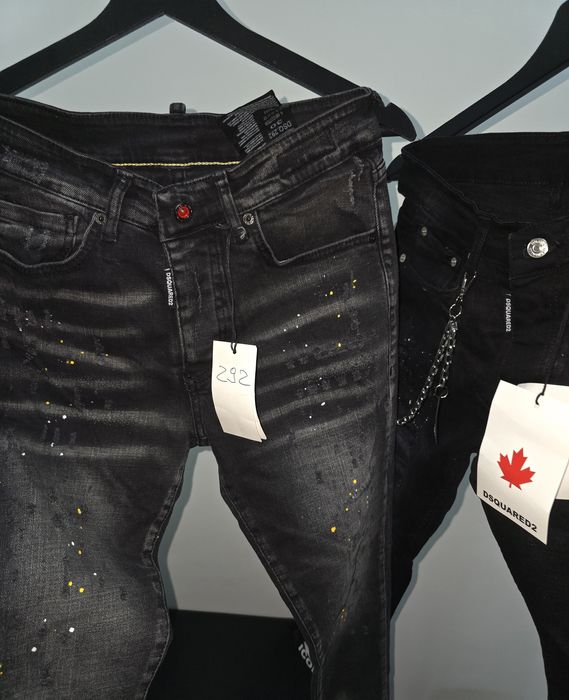 Blugi de barbati Icon dsquared2  negru gri