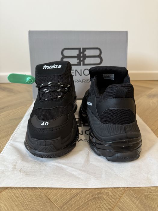Adidasi Tripe S full black balenciaga