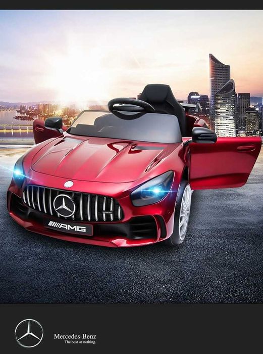 Акумулаторен КОЛА Mercedes GT R ,12V 4х4 с меки гуми