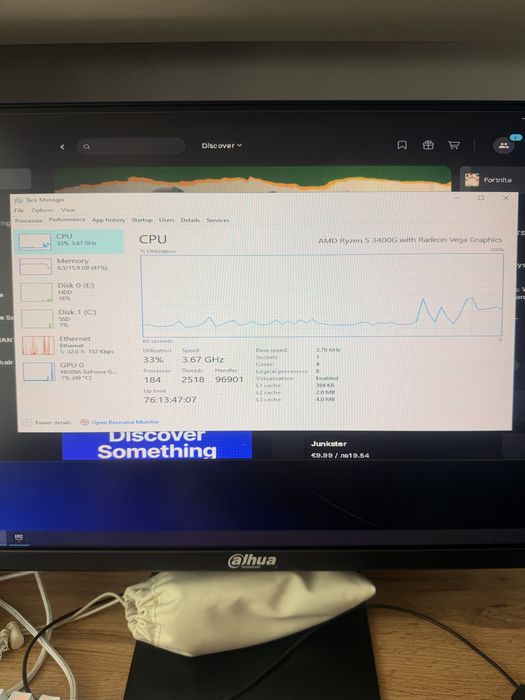 Геймърски компютър Ryzen 5 3400G / GTX 1060 6GB / 16GB RAM