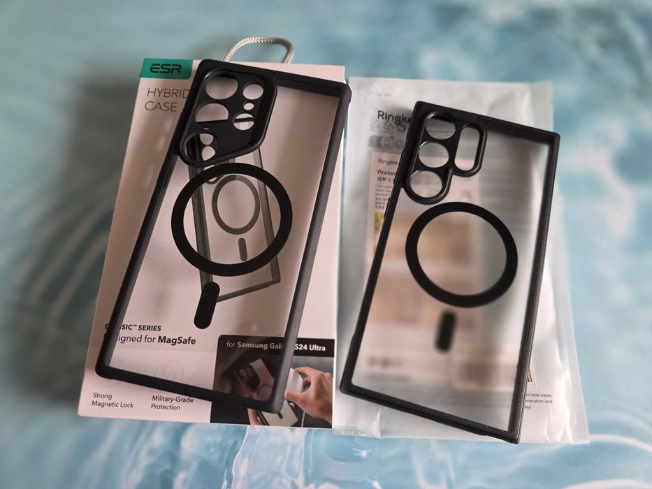 кейс Ringke Fusion Bold Magnetic Case Samsung Galaxy S24 Ultra + ESR Magsafe