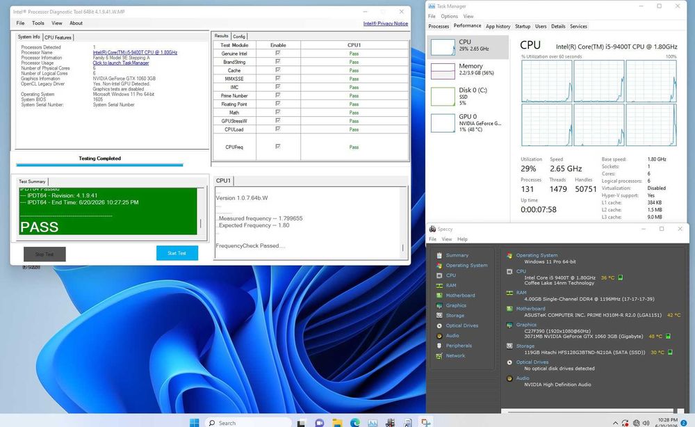 Procesor I5 9400T socket 1151 versiunea 2