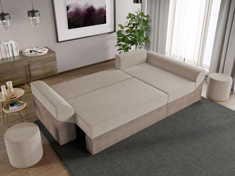 Coltar Extensibil Cali Catifea Bej / Reiat Cappuccino