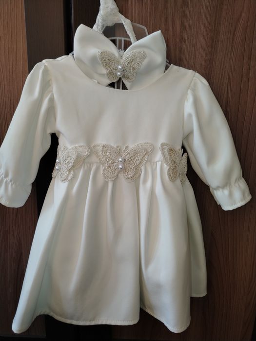 Rochiță botez cu bentița