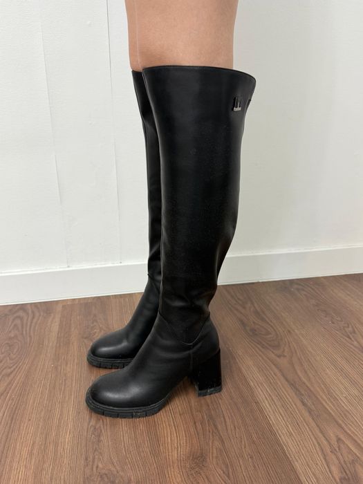 Ботфорты черные демисезон