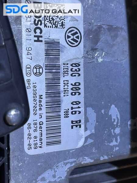 Kit Pornire ECU Calculator Motor Cip Cheie Imobilizator Skoda Octavia 2 1.9 TDI BKC 2004 - 2013 Cod 03G906016BE 0281011947