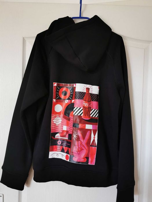 Hoodie Coca-Cola cu imprimeu. Hanorac original KRCKBRND